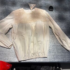 Girls Alitsa Crochet Yoke Blouse size 18